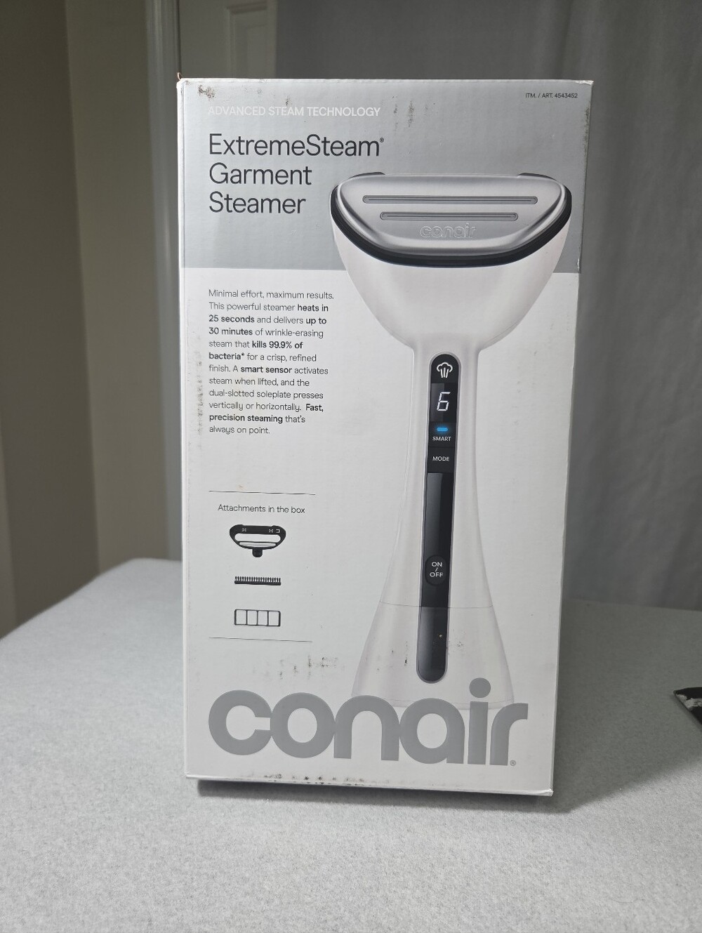 Conair ExtremeSteam Handheld Garment Steamer Open Box White/Black